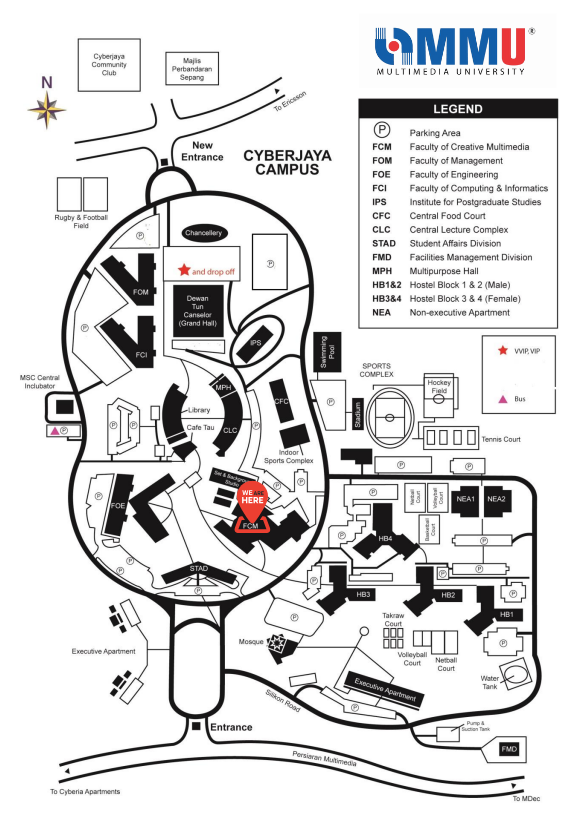 MMU Cyberjaya Parking Map